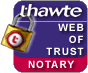 Thwate Web of Trust Notary seal